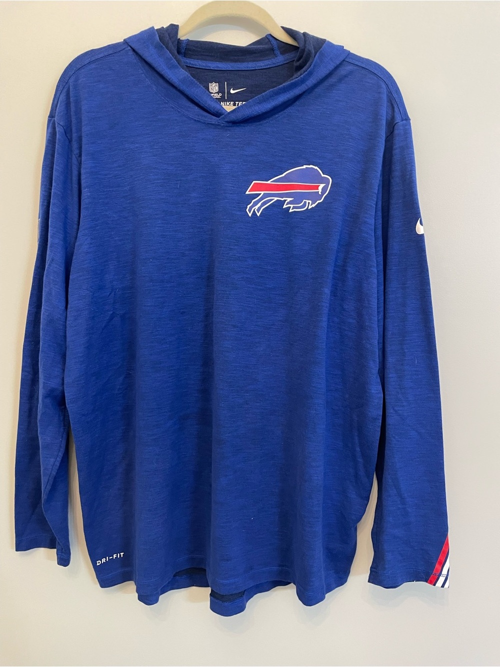 Nike Blue Buffalo Bills Dri-FIT Hooded Long Sleeve Shirt - Picture 2 of 9